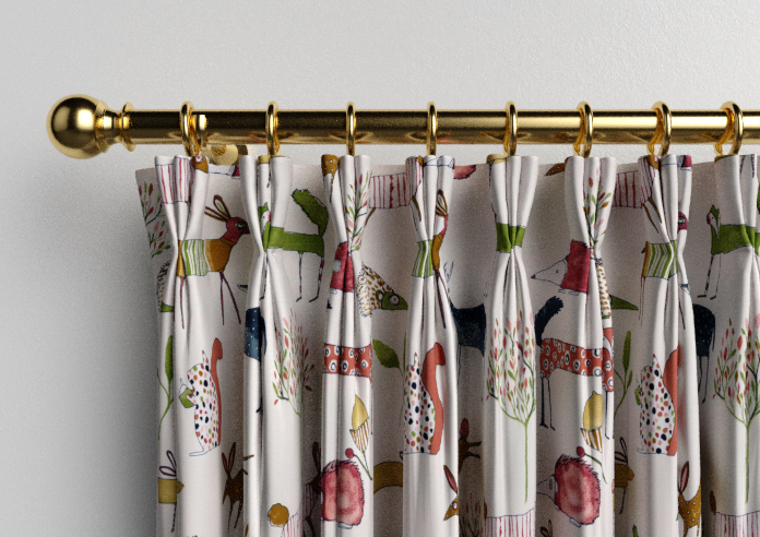 Oh My Deer, Berry - Made to Measure Curtains - Image 11